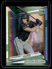 Jackson Holliday [Status Green] Baseball Cards 2022 Panini Elite Extra Edition Prices