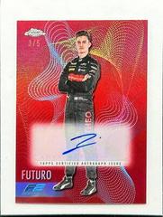 Theo Pourchaire [Red Refractor Autograph] #FT-TP Racing Cards 2023 Topps Chrome Formula 1 Futuro Prices