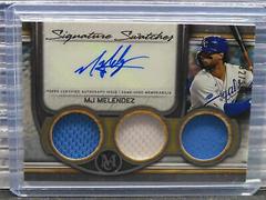 MJ Melendez Baseball Cards 2023 Topps Museum Collection Signature Swatches Triple Relic Prices
