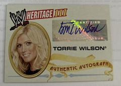 Torrie Wilson Wrestling Cards 2007 Topps Heritage III WWE Autographs Prices