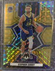 Stephen Curry [Gold] #101 Basketball Cards 2021 Panini Mosaic Prices