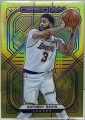 Anthony Davis [Yellow Flood] Basketball Cards 2020 Panini Obsidian Prices