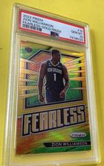 Zion Williamson [Gold] #19 Basketball Cards 2022 Panini Prizm Fearless Prices