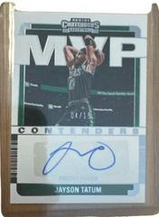 Jayson Tatum #MVP-JTT Basketball Cards 2022 Panini Contenders MVP Autographs Prices