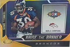 Terrell Davis [Gold] #RTB-TD Football Cards 2019 Panini Certified Raise the Banner Prices