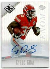 Cyrus Gray [Monikers Silver Autograph] Football Cards 2012 Panini Limited Prices