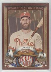 Bryce Harper #RC-BH Baseball Cards 2023 Topps Allen & Ginter Rip Cards Prices