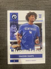 Shaedon Sharpe [Blue] #10 Basketball Cards 2022 Panini Chronicles Draft Picks Prices