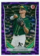 Matt Chapman [Purple Ice] Baseball Cards 2014 Bowman Draft Picks Prices