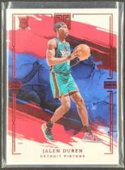 Jalen Duren [Asia Red] #100 Basketball Cards 2022 Panini Impeccable Prices