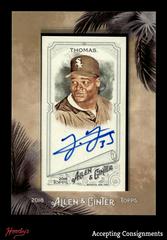 Frank Thomas Baseball Cards 2018 Topps Allen & Ginter Framed Mini Autographs Prices
