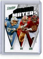 Chase Young, Joey Bosa, Nick Bosa [Green] #AM-1 Football Cards 2023 Panini Prestige Alma Maters Prices