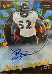 Ray Lewis [Autograph Platinum] #LL-29 Football Cards 2023 Panini Prestige Living Legends Prices