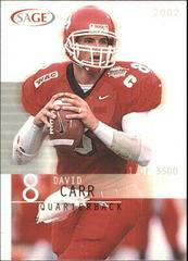 David Carr Football Cards 2002 Sage Prices