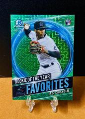 Jazz Chisholm [Green Refractor Mega Box Mojo] Baseball Cards 2021 Bowman Chrome Rookie of the Year Favorites Prices