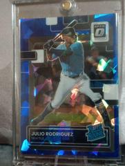 Julio Rodriguez [Blue Ice] #97 Baseball Cards 2022 Panini Donruss Optic Prices