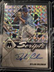 Dylan Coleman [Holo] #SC-DC Baseball Cards 2022 Panini Mosaic Scripts Autographs Prices