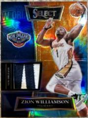 Zion Williamson [Tie Dye Prizm] Basketball Cards 2021 Panini Select Selective Swatches Prices