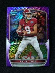 Bryce Young [Purple Shimmer] #1 Football Cards 2022 Bowman Chrome University Prices