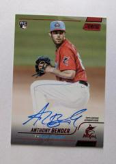 Anthony Bender [Red Foil] Baseball Cards 2022 Stadium Club Autographs Prices
