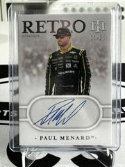 Paul Menard #RS-PM Racing Cards 2021 Panini National Treasures NASCAR Retro Signatures Prices
