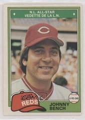 Johnny Bench [Gray Back] #286 Baseball Cards 1981 O Pee Chee Prices
