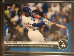 Chris Taylor [Blue] Baseball Cards 2021 Topps Now Prices