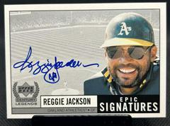 Reggie Jackson #RJ Baseball Cards 1999 Upper Deck Century Legends Epic Signatures Prices