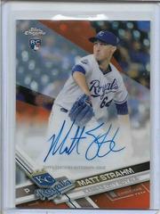 Matt Strahm [Orange Refractor] #RA-MS Baseball Cards 2017 Topps Chrome Rookie Autographs Prices