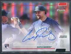 Cal Raleigh [Red] Baseball Cards 2022 Stadium Club Chrome Autographs Prices
