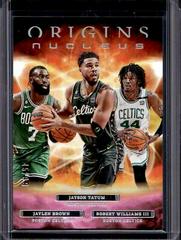 Jaylen Brown, Robert Williams III, Jayson Tatum [Pink] #1 Basketball Cards 2022 Panini Origins Nucleus Prices