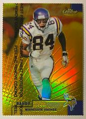 Randy Moss [Gold Refractor w/ Coating] #50 Football Cards 1999 Topps Finest Prices