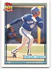Devon White #125T Baseball Cards 1991 Topps Traded Prices