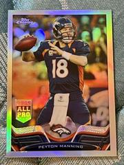 Peyton Manning [Blue Jersey Refractor] #1 Football Cards 2013 Topps Chrome Prices
