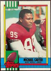 Michael Carter #19 Football Cards 1990 Topps Tiffany Prices