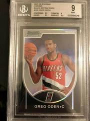 Greg Oden [Black Refractor] Basketball Cards 2007 Bowman Chrome Prices