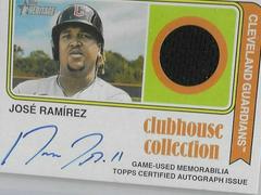 Jose Ramirez Baseball Cards 2023 Topps Heritage Clubhouse Collection Autograph Relics Prices