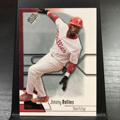 Jimmy Rollins #82 Baseball Cards 2002 Spx Prices