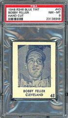 Bobby Feller [Hand Cut] Baseball Cards 1948 R346 Blue Tint Prices