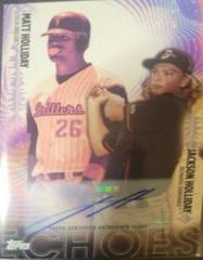 Matt Holliday, Jackson Holliday [Autograph] #PDE-3 Baseball Cards 2023 Topps Pro Debut Echoes Prices