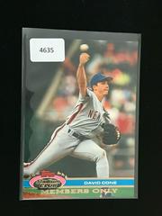 David Cone Baseball Cards 1991 Stadium Club Members Only Prices