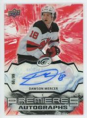Dawson Mercer [Autograph] #IPA-DM Hockey Cards 2021 Upper Deck Ice Premieres Prices