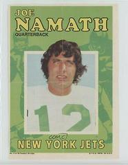 Joe Namath Football Cards 1971 Topps Pin Ups Prices