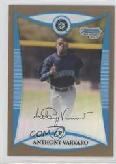 Anthony Varvaro [Gold Refractor] Baseball Cards 2008 Bowman Chrome Prospects Prices