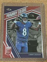 Lamar Jackson [Red] Football Cards 2019 Donruss Elite Primary Colors Prices