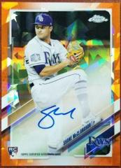 Shane McClanahan [Orange] #RA-SM Baseball Cards 2021 Topps Chrome Sapphire Rookie Autographs Prices