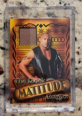 The Rock Wrestling Cards 2003 Fleer WWE Aggression Matitude Event Used Prices
