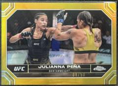 Julianna Pena [Gold Refractor] #102 Ufc Cards 2024 Topps Chrome UFC Prices