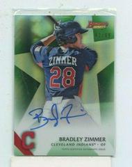 Bradley Zimmer [Green Refractor] Baseball Cards 2015 Bowman's Best of Autographs Prices
