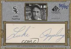Luke Appling [Autographs] Baseball Cards 2001 SP Legendary Cuts Signature Prices